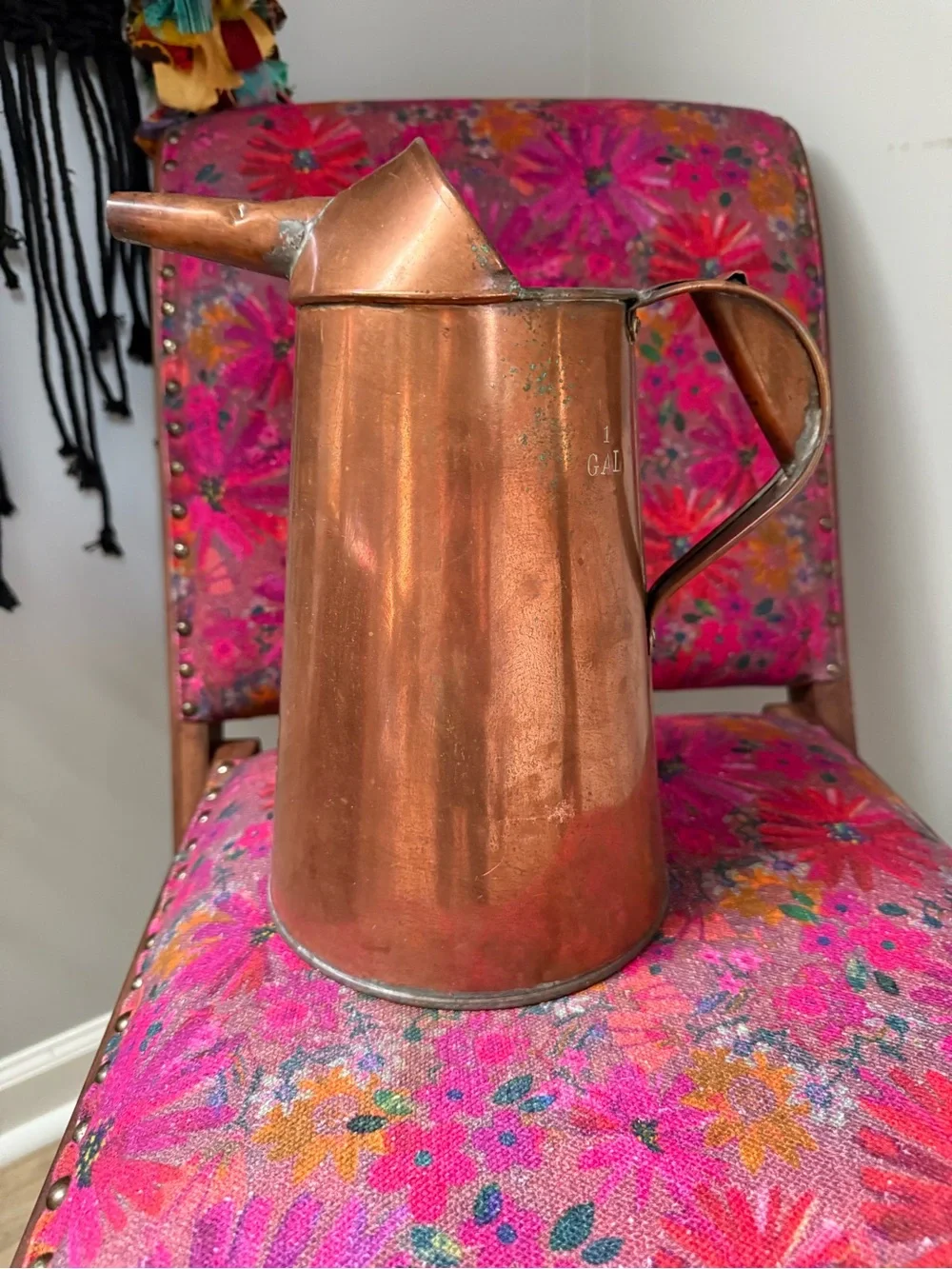 Vintage Copper Liquid Measuring Pourer
